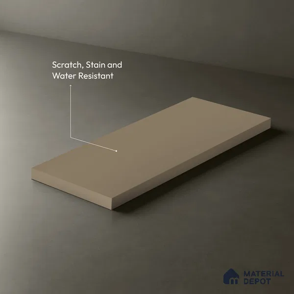 Beige Solid Colors Look LM 01928 8 ft x 4 ft Matte Finish Decorative Laminate - 1 mm | Suitable for Living Room, Kitchen, Office