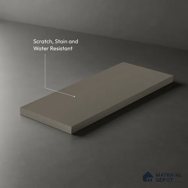 Ash Grey Solid Colors Look LM 01942 8 ft x 4 ft Matte Finish Decorative Laminate - 1 mm | Suitable for Living Room, Kitchen, Office