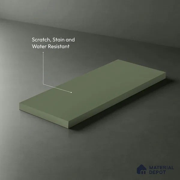 Sage Green Solid Colors Look LM 10851 8 ft x 4 ft Matte Finish Decorative Laminate - 1 mm | Suitable for Living Room, Kitchen, Office