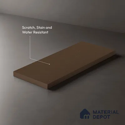 Brown Textured Solid Look LM 10858 8 ft x 4 ft Texture Finish Decorative Laminate - 1 mm | Suitable for TV Unit, Wardrobe, Kitchen Cabinets