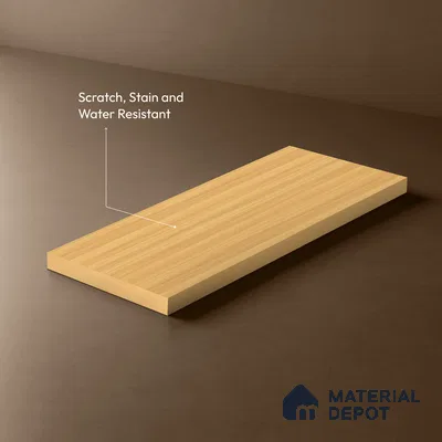 Wooden Look LM 10868 Glaton Walnut 8 ft x 4 ft Texture Finish Decorative Laminate - 1 mm | Suitable for TV Unit, Wardrobe, Kitchen Cabinets