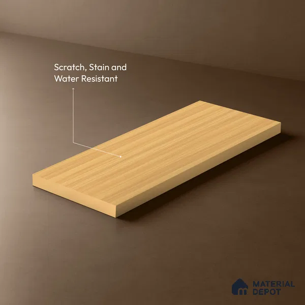 Wooden Look LM 10868 Glaton Walnut 8 ft x 4 ft Texture Finish Decorative Laminate - 1 mm | Suitable for TV Unit, Wardrobe, Kitchen Cabinets