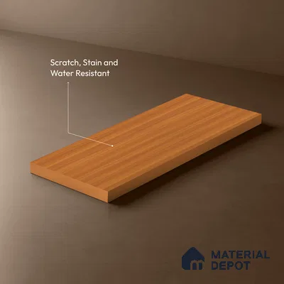 Wooden Look LM 10869 Titter Walnut 8 ft x 4 ft Texture Finish Decorative Laminate - 1 mm | Suitable for TV Unit, Wardrobe, Kitchen Cabinets