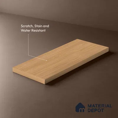 Wooden Look LM 10872 Catalonia Ruster 8 ft x 4 ft Texture Finish Decorative Laminate - 1 mm | Suitable for TV Unit, Wardrobe, Kitchen Cabinets
