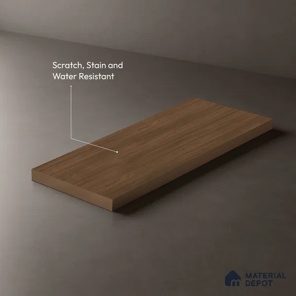 Wooden Look LM 10873 Catalonia Ruster Tan 8 ft x 4 ft Texture Finish Decorative Laminate - 1 mm | Suitable for TV Unit, Wardrobe, Kitchen Cabinets