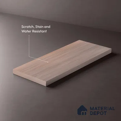 Wooden Look LM 10905 Rearwood Snow 8 ft x 4 ft Texture Finish Decorative Laminate - 1 mm | Suitable for TV Unit, Wardrobe, Kitchen Cabinets