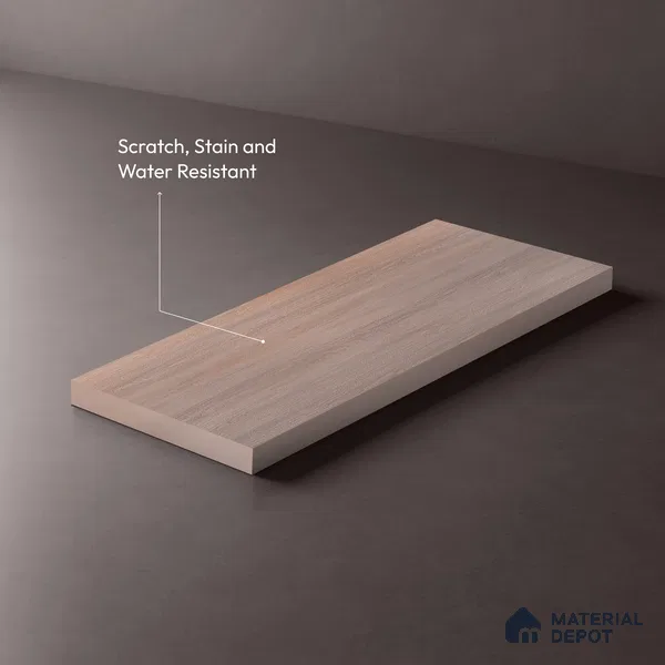 Wooden Look LM 10905 Rearwood Snow 8 ft x 4 ft Texture Finish Decorative Laminate - 1 mm | Suitable for TV Unit, Wardrobe, Kitchen Cabinets