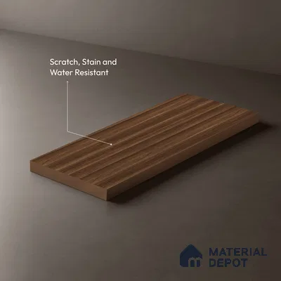 Wooden Look LM 10936 Classic Walnut 8 ft x 4 ft Texture Finish Decorative Laminate - 1 mm | Suitable for TV Unit, Wardrobe, Kitchen Cabinets