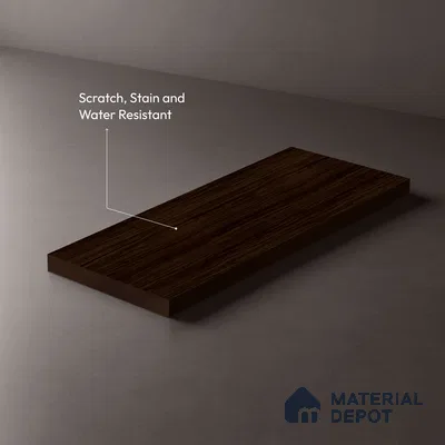 Wooden Look LM 10948 Lyon Walnut 8 ft x 4 ft Texture Finish Decorative Laminate - 1 mm | Suitable for TV Unit, Wardrobe, Kitchen Cabinets