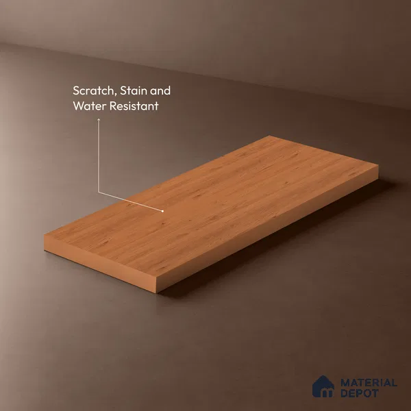 Wooden Look LM 10963 Compania Oak 8 ft x 4 ft Suede Finish Decorative Laminate - 1 mm | Suitable for TV Unit, Wardrobe, Kitchen Cabinets