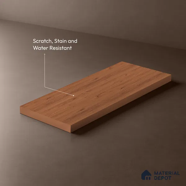Wooden Look LM 10965 Blonde Base 8 ft x 4 ft Suede Finish Decorative Laminate - 1 mm | Suitable for TV Unit, Wardrobe, Kitchen Cabinets
