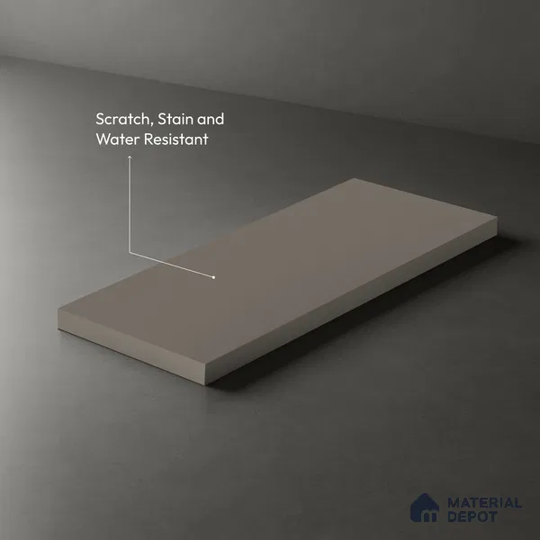 Ash Grey Solid Colors Look LM 10982 8 ft x 4 ft Suede Finish Decorative Laminate - 1 mm | Suitable for Living Room, Kitchen, Office