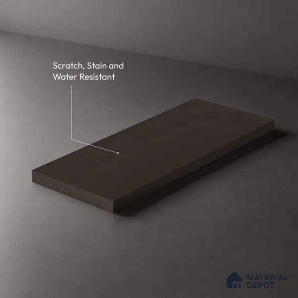 Grey Solid Colors Look LM 10983 8 ft x 4 ft Suede Finish Decorative Laminate - 1 mm | Suitable for Living Room, Kitchen, Office