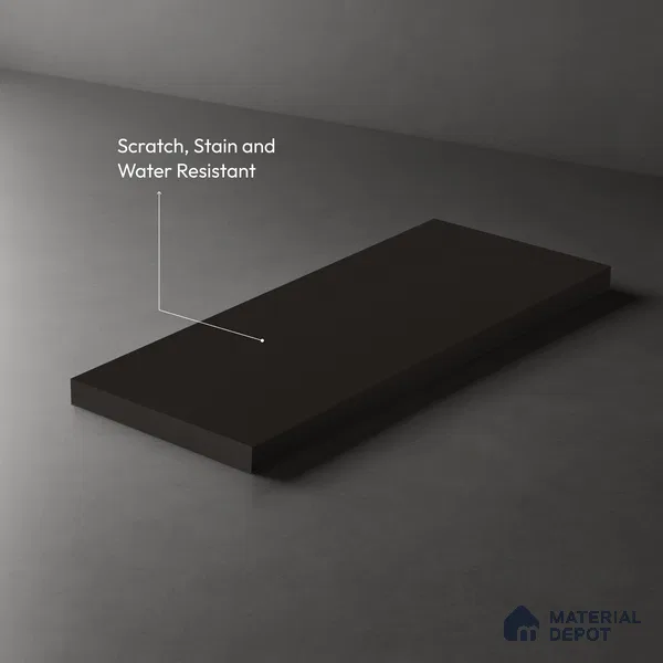 Grey Solid Colors Look LM 10985 8 ft x 4 ft Suede Finish Decorative Laminate - 1 mm | Suitable for Living Room, Kitchen, Office