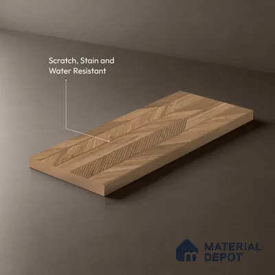Wooden Look LM 20185 8 ft x 4 ft Texture Finish Decorative Laminate - 1 mm | Suitable for TV Unit, Wardrobe, Kitchen Cabinets
