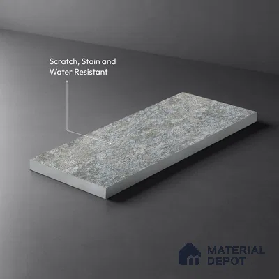 White Marble Look LM 20990 8 ft x 4 ft Matte Finish Decorative Laminate - 1 mm | Suitable for TV Unit, Wardrobe, Kitchen Cabinets