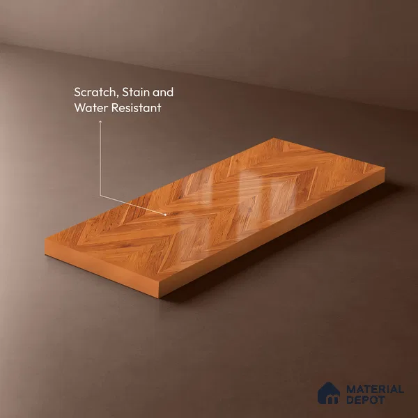 Wooden Look LM 21016 8 ft x 4 ft High Gloss Finish Decorative Laminate - 1 mm | Suitable for TV Unit, Wardrobe, Kitchen Cabinets