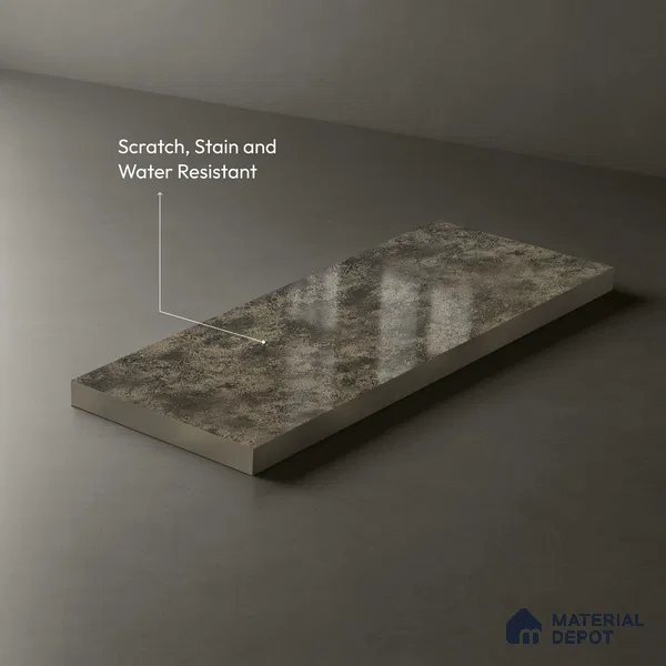 Stone Look LM 21021 8 ft x 4 ft High Gloss Finish Decorative Laminate - 1 mm | Suitable for TV Unit, Wardrobe, Kitchen Cabinets