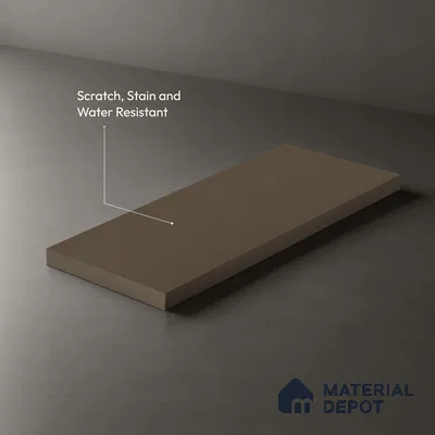 Brown Leather Look LM 21029 8 ft x 4 ft Suede Finish Decorative Laminate - 1 mm | Suitable for TV Unit, Wardrobe, Kitchen Cabinets