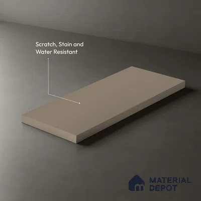 Beige Leather Look LM 21031 8 ft x 4 ft Suede Finish Decorative Laminate - 1 mm | Suitable for TV Unit, Wardrobe, Kitchen Cabinets