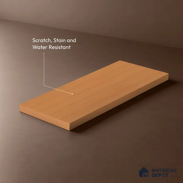 Wooden Look LM 21035 8 ft x 4 ft Suede Finish Decorative Laminate - 1 mm | Suitable for TV Unit, Wardrobe, Kitchen Cabinets