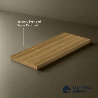 Wooden Look LM 21039 8 ft x 4 ft Suede Finish Decorative Laminate - 1 mm | Suitable for TV Unit, Wardrobe, Kitchen Cabinets