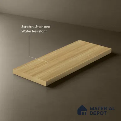 Wooden Look LM 21040 8 ft x 4 ft Suede Finish Decorative Laminate - 1 mm | Suitable for TV Unit, Wardrobe, Kitchen Cabinets
