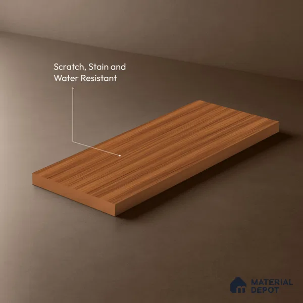 Wooden Look LM 21041 8 ft x 4 ft Suede Finish Decorative Laminate - 1 mm | Suitable for TV Unit, Wardrobe, Kitchen Cabinets
