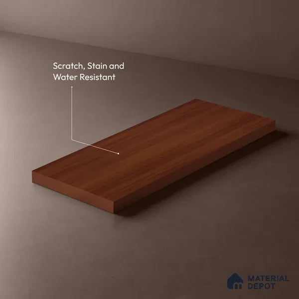 Wooden Look LM 21042 8 ft x 4 ft Suede Finish Decorative Laminate - 1 mm | Suitable for TV Unit, Wardrobe, Kitchen Cabinets