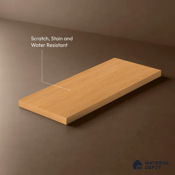 Wooden Look LM 21044 8 ft x 4 ft Suede Finish Decorative Laminate - 1 mm | Suitable for TV Unit, Wardrobe, Kitchen Cabinets