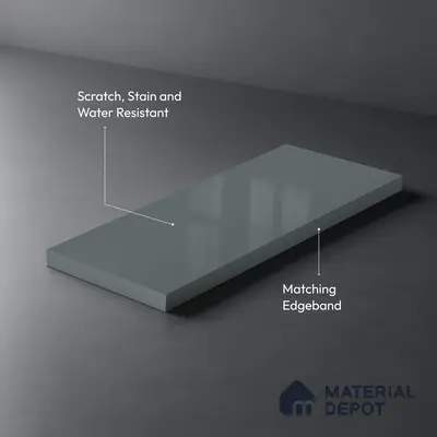 LM 21060 Skyline High Gloss Finish 8 ft x 4 ft Decorative Laminate - 1 mm | Suitable for Living Room, Kitchen, Office