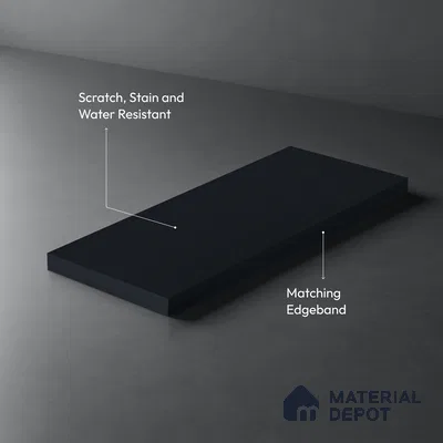 Patterned Look LM 21070 F Midnight Navy Cube Texture Finish 8 ft x 4 ft Decorative Laminate - 1 mm | Suitable for Bedroom, TV Unit, Wardrobe