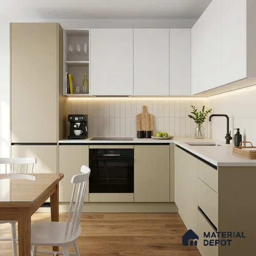 Solid Colors Look LM 19226 Pabble Stone 8 ft x 4 ft Matte Finish Decorative Laminate - 1 mm | Suitable for Living Room, Kitchen, Office