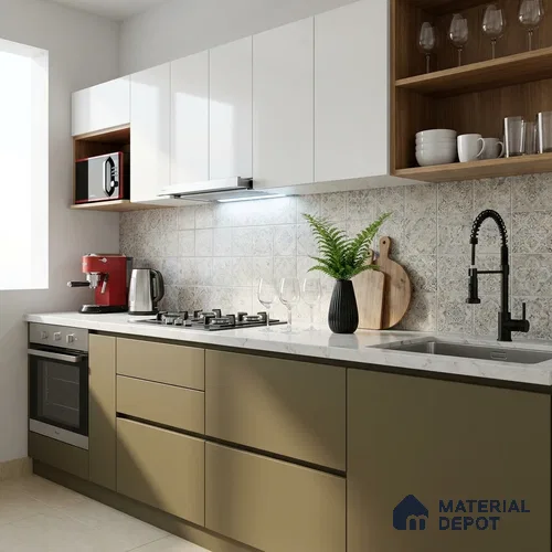 Solid Colors Look LM 19229 Autumn 8 ft x 4 ft Matte Finish Decorative Laminate - 1 mm | Suitable for Living Room, Kitchen, Office