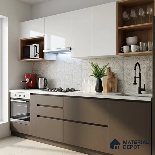Solid Colors Look LM 19231 Armadillo 8 ft x 4 ft Matte Finish Decorative Laminate - 1 mm | Suitable for Living Room, Kitchen, Office