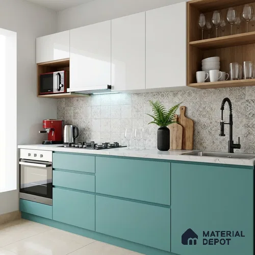 Solid Colors Look LM 19232 Celesto 8 ft x 4 ft Matte Finish Decorative Laminate - 1 mm | Suitable for Living Room, Kitchen, Office