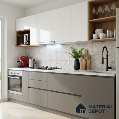 Solid Colors Look LM 19241 Coffee Foam 8 ft x 4 ft Matte Finish Decorative Laminate - 1 mm | Suitable for Living Room, Kitchen, Office
