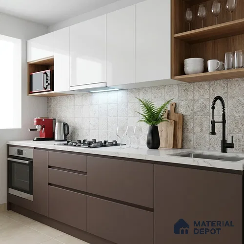 Solid Colors Look LM 19242 Crocus 8 ft x 4 ft Matte Finish Decorative Laminate - 1 mm | Suitable for Living Room, Kitchen, Office