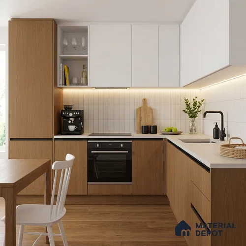 Wooden Look LM 19306 Brazilian Oak 8 ft x 4 ft Matte Finish Decorative Laminate - 1 mm | Suitable for TV Unit, Wardrobe, Kitchen Cabinets