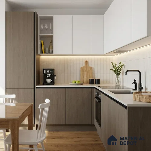 Wooden Look LM 19307 Grey Oak 8 ft x 4 ft Matte Finish Decorative Laminate - 1 mm | Suitable for TV Unit, Wardrobe, Kitchen Cabinets