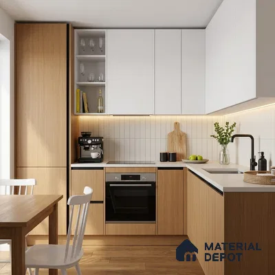 Wooden Look LM 19308 Tropical Oak 8 ft x 4 ft Matte Finish Decorative Laminate - 1 mm | Suitable for TV Unit, Wardrobe, Kitchen Cabinets