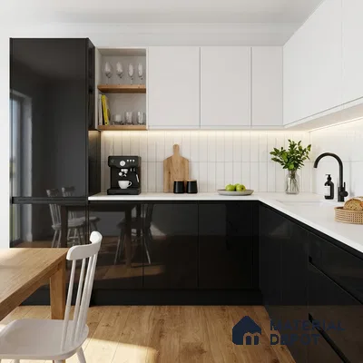 Grey Sparkle Look LM 23298 Dark Thunder 8 ft x 4 ft High Gloss Finish 6H Anti Scratch Acrylic Laminate - 1.5 mm | Suitable for Kitchen Cabinet, TV Unit, Wardrobe