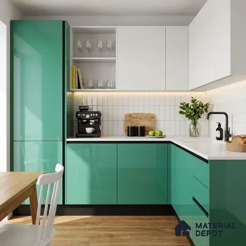 Crystal River Solid Colors Look LM 23309 8 ft x 4 ft High Gloss Finish 6H Anti Scratch Acrylic Laminate - 1.5 mm | Suitable for Living Room, Kitchen, Office