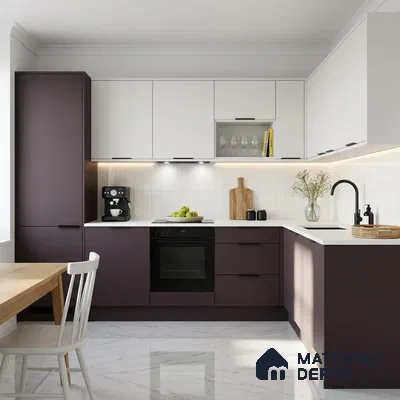 Black Currant Solid Colors Look SMT 917 8 ft x 4 ft Super Matte Finish Decorative Laminate - 1 mm | Suitable for Living Room, Kitchen, Office