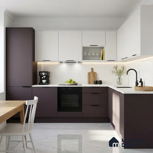 Black Currant Solid Colors Look SMT 917 8 ft x 4 ft Super Matte Finish Decorative Laminate - 1 mm | Suitable for Living Room, Kitchen, Office
