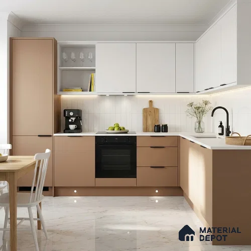 Rose Whisper Solid Colors Look SMT 927 8 ft x 4 ft Super Matte Finish Decorative Laminate - 1 mm | Suitable for Living Room, Kitchen, Office