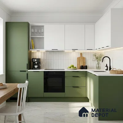 Parrot Green Solid Colors Look SMT 949 8 ft x 4 ft Super Matte Finish Decorative Laminate - 1 mm | Suitable for Living Room, Kitchen, Office