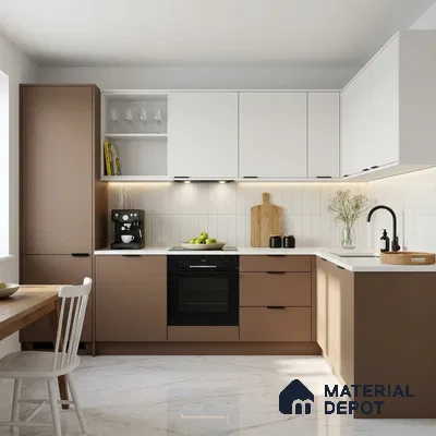 Sandrift Solid Colors Look SMT 903 8 ft x 4 ft Super Matte Finish Decorative Laminate - 1 mm | Suitable for Living Room, Kitchen, Office