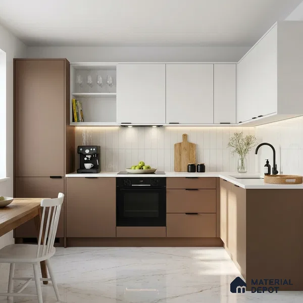 Sandrift Solid Colors Look SMT 903 8 ft x 4 ft Super Matte Finish Decorative Laminate - 1 mm | Suitable for Living Room, Kitchen, Office