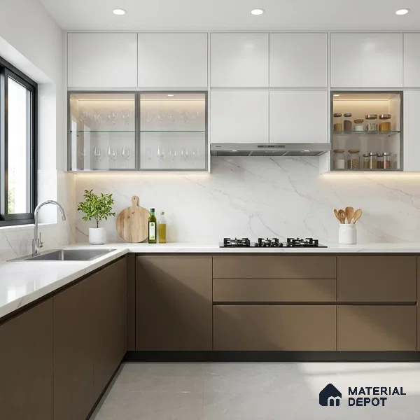Vanilla Glaze Solid Colors Look SF 511 8 ft x 4 ft Suede Finish Decorative Laminate - 1 mm | Suitable for Living Room, Kitchen, Office